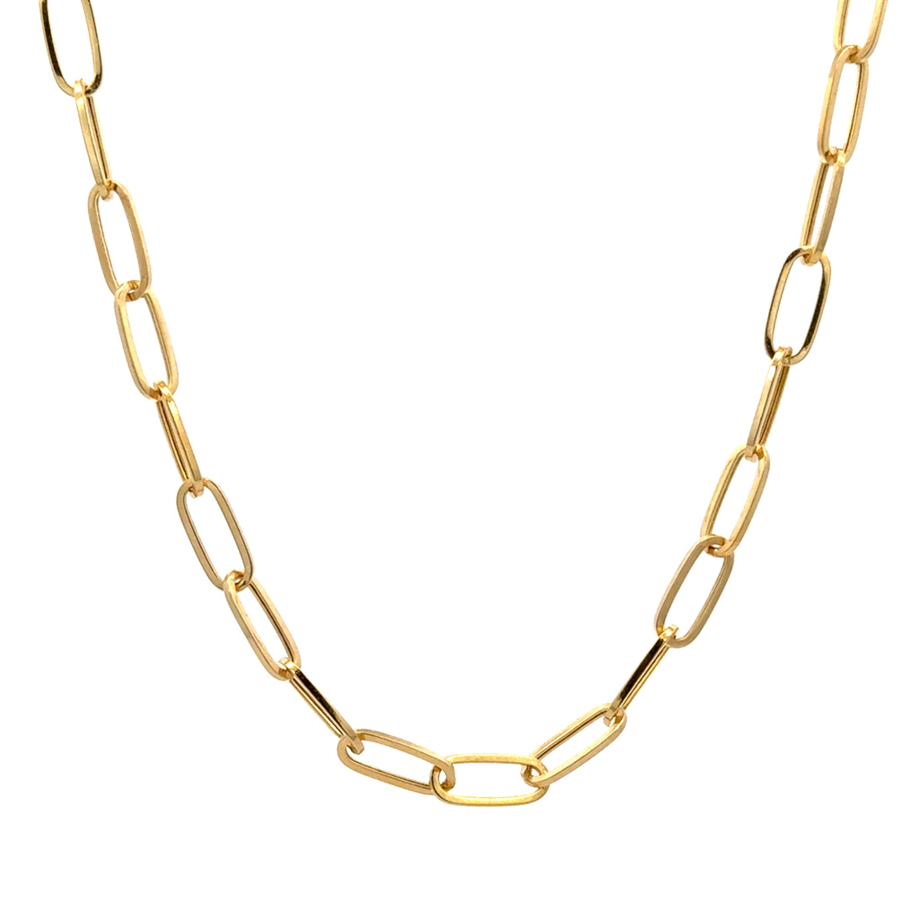 Žluté zlato řetízek očka 60cm